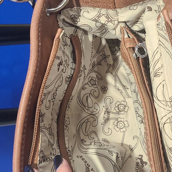 *montana west brown western big buckle purse - Picture 4 of 4